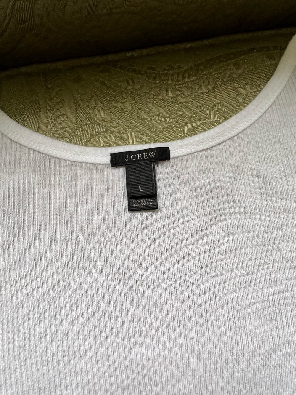 J. Crew Ribbed Tank Size Large - Picture 4 of 8